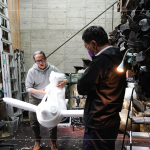 運(yùn)用保麗龍做出等比例模型，精緻細(xì)膩的手工展現(xiàn)各個(gè)階段不同的面貌。
(2023.03.22 職人團(tuán)隊(duì)前往與藝術(shù)家