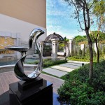 中庭水景完工實(shí)景圖