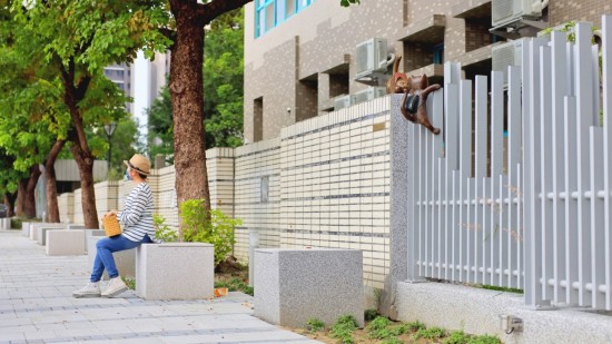 換上一層新的人行道磚與錯(cuò)落的街道座椅，給你我駐足停留的時(shí)刻，瑯瑯書聲的作伴，加上每日的朝陽、餘暉，為眼中的風(fēng)景，添上一份迷人色彩。
