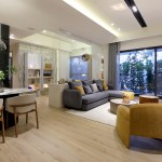 優(yōu)雅的廳房以開放式的動線銜接，寬敞明亮之姿，與家人友人相聚，伴隨溫馨與嬉鬧，融為一景，編織成一幕幕美麗的回憶。