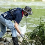 屈膝、彎腰，以謙卑的心態(tài)拾起人們圖方便而製造出的廢棄物，淨(jìng)溪的目的也是攔截100%本土創(chuàng)造出的垃圾，不讓其落入大海，任其於汪洋大海中漂流到世界各地。