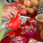 斟上一杯敬天地的心，建築的初衷與懇求願得天地垂聽，期盼工程順利圓滿。