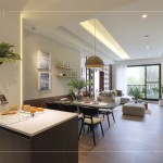 125年歷史的德國(guó)太格木地板，100%布蘭登堡FSC原樹林材，將永續(xù)理念融入於設(shè)計(jì)素材。(圖為大塊藏硯–樣品屋實(shí)景圖)