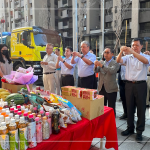 以新業(yè)建設(shè)名譽(yù)董事長穆椿松先生為首，率領(lǐng)同仁一同祭拜祈福。祈求接下來的建築程序一切順利、未來住戶安居和樂。