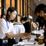 仔細(xì)核對(duì)住戶的資料及確認(rèn)票券張數(shù)，為的就是要讓新業(yè)住戶們?cè)诨顒?dòng)中留下難忘回憶。