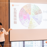 透過(guò)乳酪風(fēng)味輪，探索每一款不同的風(fēng)味口感，草本味、鹹味、菇味甚至是汗味，每種感受因人而異，豐富又有趣。