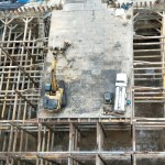 以俯瞰角度，築之細道地下室的土方開挖、整地工程已告完成！