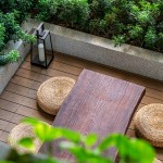 四季合院以四季為設(shè)計主題的露臺，不同的主題造景與高度視野，創(chuàng)造各具特色的空間感受，歡迎住戶走出家門，與鄰里在此一同小歇談心，就像是過去三合院前的「埕」，總是滿載著人們的笑語，和溫暖人情。