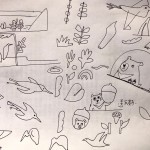 來自藝術(shù)家張婷雅的手稿，充滿了想像空間，串聯(lián)旱溪鳥類，臺(tái)灣特有的動(dòng)植物，與自然環(huán)境共容並生生不息。