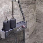 新業(yè)職人挑選恆溫沐浴龍頭，除了可放置沐浴用品外，最重要的是能讓住戶在淋浴的過程中提供穩(wěn)定的水溫，進(jìn)而更貼近實(shí)際需求。