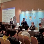 新業(yè)建設(shè) 邱正光 副總(圖中)代表致詞，歡迎並感謝抽空參與的每一位家族夥伴。