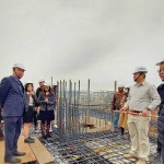 感謝天公作美使『大塊森鄰』上樑儀式全程無雨，讓眾人一同見證建築新里程。