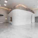 打破框架，平凡的柱子亦能做出行雲(yún)流水般之曲面－新業(yè)觀峰 完工實景圖。