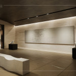 公設(shè)規(guī)劃竹南首座社區(qū)私人美術(shù)館，以藝術(shù)為生活落款，營造美感薰陶的日常氛圍。(圖為 新業(yè)恆一 公設(shè)3D示意圖)